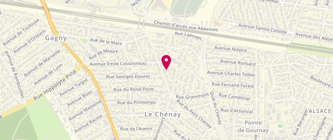 Plan de La Boucherie du Chénay, 16 Rue de la Haute Carrière, 93220 Gagny