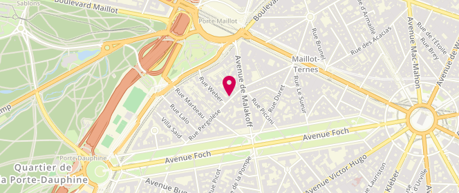 Plan de Boucherie Gilles (Casher beth din), 36 Rue Pergolèse, 75116 Paris