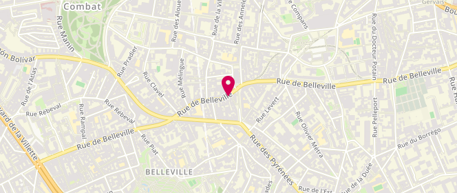 Plan de Boucherie de l'Eglise, 130 Rue de Belleville, 75020 Paris