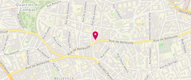 Plan de Boucherie Bellevilloise, 143 Rue de Belleville, 75019 Paris