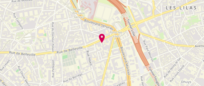Plan de Boucherie Argana, 306 Rue Belleville, 75020 Paris