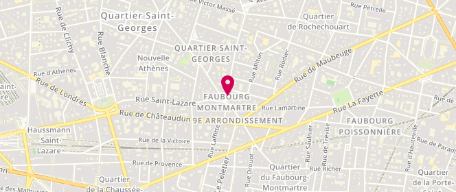 Plan de Chez Plume, 6 rue des Martyrs, 75009 Paris