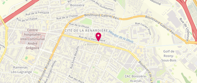Plan de Chez Naji, 187 Boulevard de la Boissière, 93100 Montreuil