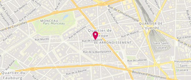 Plan de Boucherie des Gourmets, 15 Rue Lisbonne, 75008 Paris