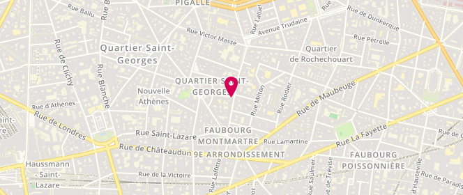 Plan de La Poularde Saint-Honoré, 23 rue des Martyrs, 75009 Paris