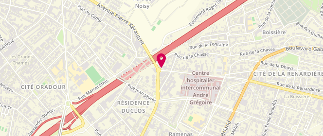 Plan de O Boeuf, 7 Boulevard de la Boissière, 93130 Noisy-le-Sec