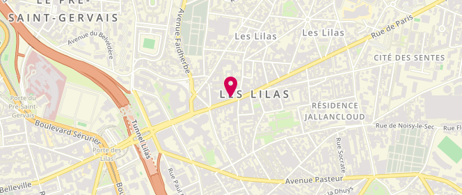 Plan de Les Jumeaux, 97 Rue de Paris, 93260 Les Lilas