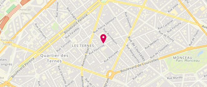 Plan de Boucherie Levy - Jerry Levy, 19 Rue Fourcroy, 75017 Paris