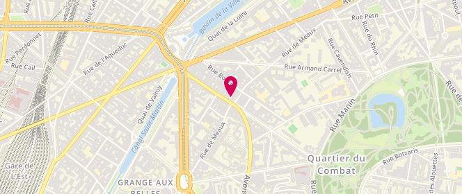 Plan de Boucherie Leclerc, 53 Rue de Meaux, 75019 Paris
