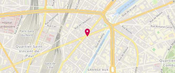 Plan de Boucherie Louis Blanc, 208 Rue la Fayette, 75010 Paris