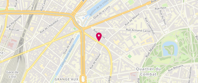 Plan de Viandes et Saveurs, 25 avenue Secrétan, 75019 Paris