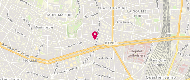 Plan de Al Hamd, 7 Rue de Clignancourt, 75018 Paris