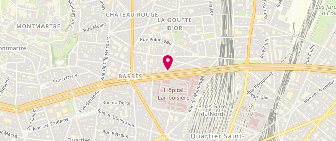 Plan de Boucherie Hamdane de la place, 100 Boulevard de la Chapelle, 75018 Paris
