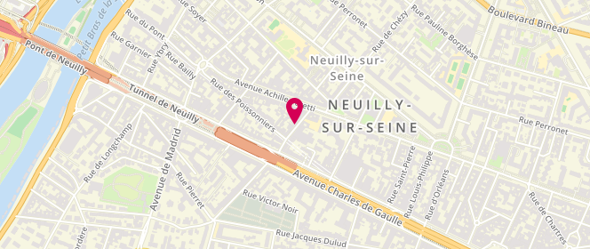 Plan de Boucherie Peretti, 9 Rue des Huissiers, 92200 Neuilly-sur-Seine