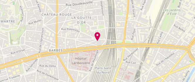 Plan de Boucherie Amaar, 1 Rue de la Charbonniere, 75018 Paris