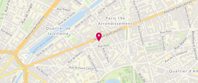 Plan de SAS 104 Rue de Meaux, 104 Rue de Meaux, 75019 Paris