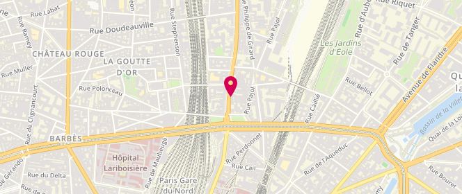 Plan de Boucherie Musulmane, 12 Rue Marx Dormoy, 75018 Paris