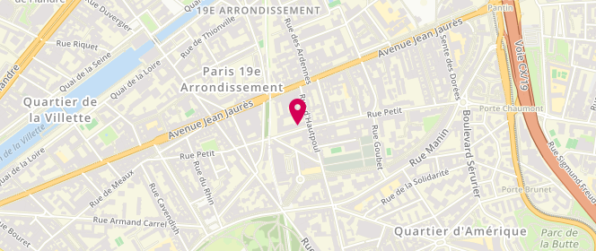 Plan de Eshel Glatt, 55 Rue Petit, 75019 Paris