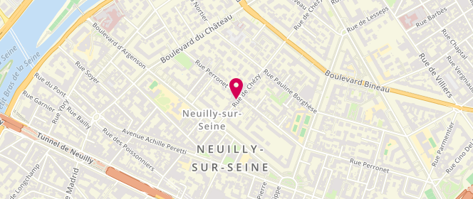 Plan de Lemoine, 35 Rue Chézy, 92200 Neuilly-sur-Seine