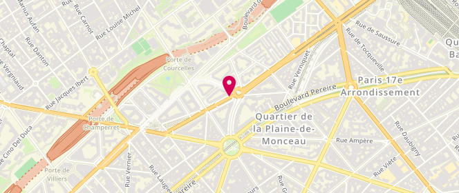 Plan de CHAUVEL Jean-Francois, 156 Boulevard Berthier, 75017 Paris