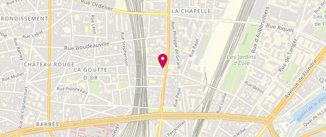 Plan de Halal Boucherie la Chapelle, 35 Rue Marx Dormoy, 75018 Paris