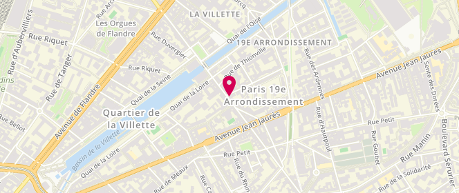 Plan de La Belle Étoile, 144 Rue de Crimée, 75019 Paris