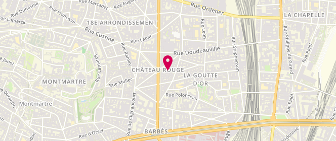 Plan de Dejean Boucherie, 7 Rue Dejean, 75018 Paris