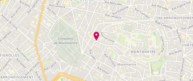 Plan de Madame Carli, 18 Rue Lepic, 75018 Paris