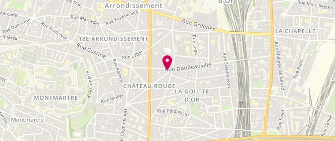 Plan de Boucherie Deauville, 39 Rue Poulet, 75018 Paris