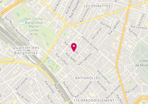 Plan de Vaidie Michel Laurent Alain, 30 Rue Moines, 75017 Paris
