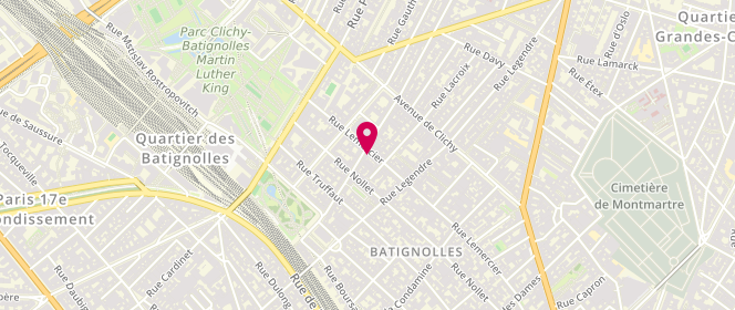 Plan de Dandelion, 93 Rue Lemercier, 75017 Paris