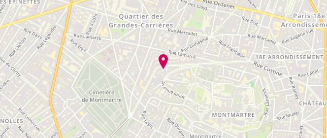 Plan de Mina Traiteur, 56 Rue Caulaincourt, 75018 Paris