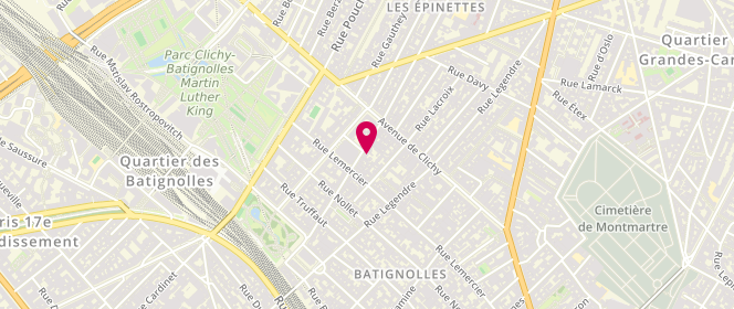 Plan de Boucherie Charly et Lulu, 44 Rue des Moines, 75017 Paris
