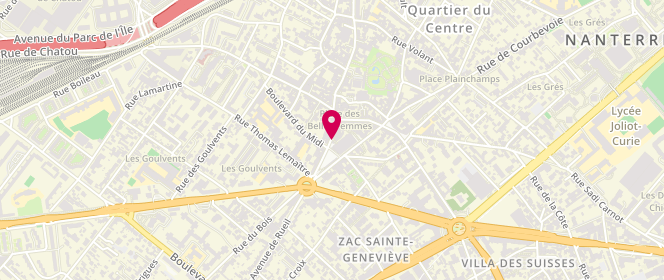 Plan de La Rotonde, 21 Rue du Marché, 92000 Nanterre