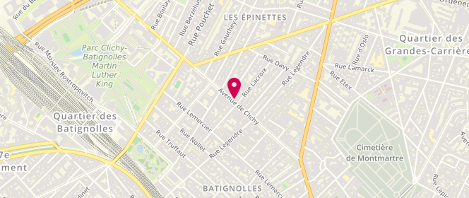 Plan de Bahja, 116 avenue de Clichy, 75017 Paris