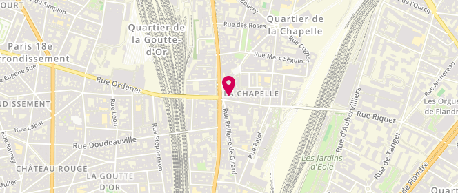 Plan de Boucherie Riquet Viandes, 98 Rue Riquet, 75018 Paris