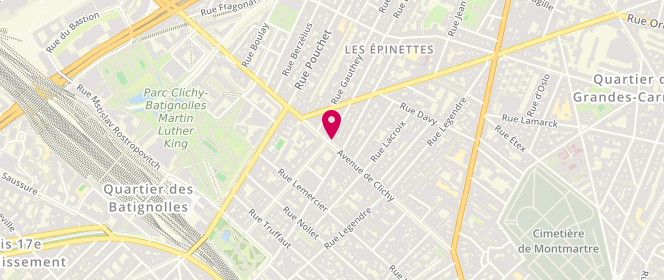 Plan de Oasis, 132 avenue de Clichy, 75017 Paris