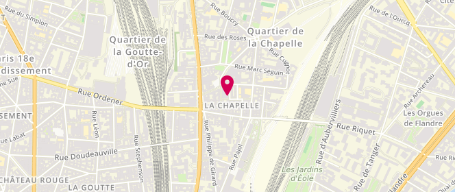 Plan de Boucherie de la Chapelle, 10 Rue de l'Olive, 75018 Paris