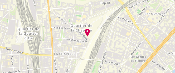 Plan de Alain Volailles, 10 Rue de l'Olive Marche de la Chapelle, 75018 Paris