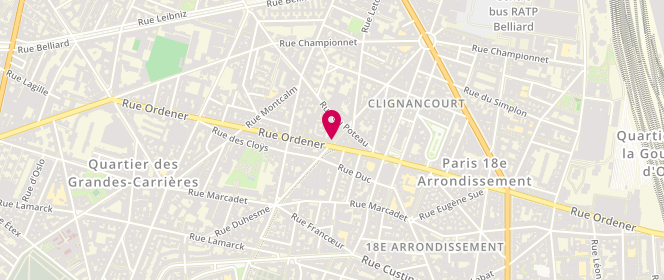 Plan de Boucherie Duhesme, 59 Rue Duhesme, 75018 Paris