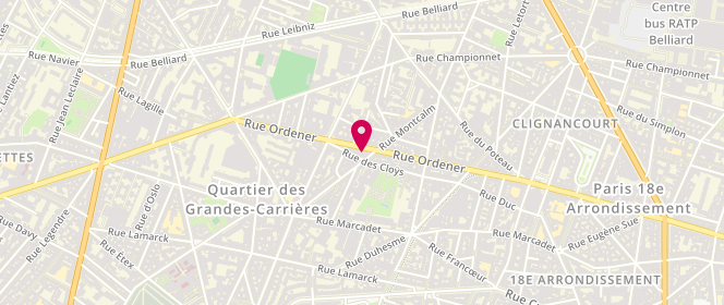 Plan de Boucherie Ordener, 163 Rue Boucherie Ordener, 75018 Paris