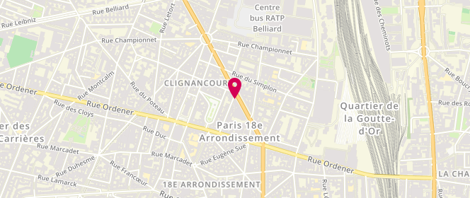 Plan de Boucherie Nouvelle, 23 Boulevard Ornano, 75018 Paris
