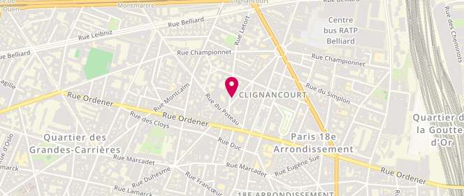 Plan de Boucherie Letort, 8 Rue Letort, 75018 Paris