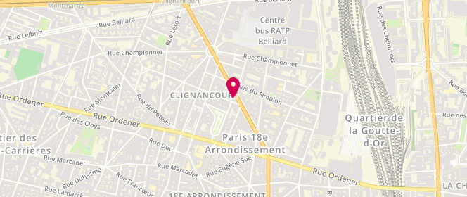 Plan de Boucherie du Quartier, 27 Boulevard Ornano, 75018 Paris