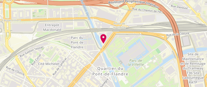 Plan de Les Abattoirs de la Villette, 19 avenue Corentin Cariou, 75019 Paris