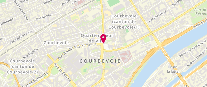 Plan de Boucherie de l'Eglise, 1 Rue des Boudoux, 92400 Courbevoie