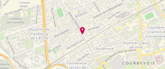 Plan de Boucherie Kasap, 15 avenue Marceau, 92400 Courbevoie
