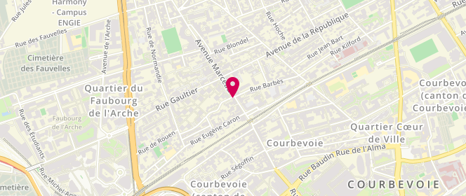 Plan de Boucherie Guerry, 19 Avenue Marceau, 92400 Courbevoie