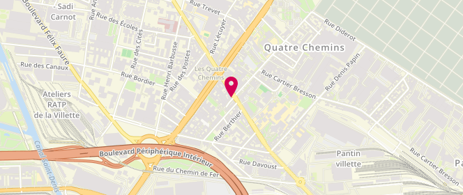 Plan de Benchabane Ahcène, 83 Avenue Edouard Vaillant, 93500 Pantin