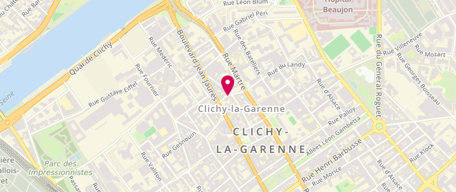 Plan de Boucherie Saguet, 6 Rue du Landy, 92110 Clichy